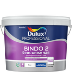 Краска Dulux BINDO  2  BW белоснеж  для  стен и потолков /глубоко мат./база А  4,5 л