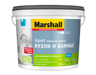 Краска Marshall латекс для кухни и ванной для   влажных помещений  BW 0,9л