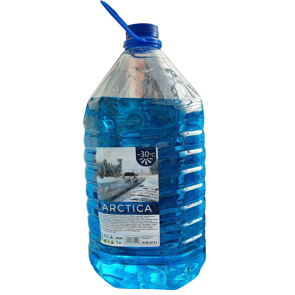 Незамерзающая стеклоомывающая жидкость (Синяя) (до -30°C) ARCTICA  4,5 л - Лаки краски lkvlg.ru