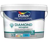 Краска DULUX DIAMOND фасадная для минеральных и деревянных поверхностей, матовая, база BW 9л