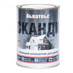 Акватекс СКАНДИ - Кроющий антисептик для древесины  ОСБ/OSB графит 0,75л