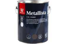 Краска по ржавчине 3 в 1 Tikkurila Metallista темно-коричневый RAL 8017, глянц. 2,3 л