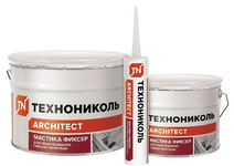 Мастика герметик ФИКСЕР №23 битум /полимер (для гипкой черепицы) 3 л   3,6 кг Технониколь ^^
