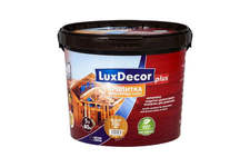 Пропитка акриловая с воском (20%)  д/дерева Luxdecor /графит/  10л