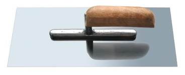 Кельма стальная  с дерев. ручкой  с ОСТРыми углами 280х130мм 3022200 "888"