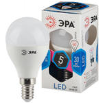 Лампа  светодиодная Эра LED Р45-5W-840-E14 (диод, шар, 5Вт, нейтр, Е14)