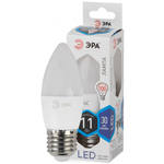 Лампа  светодиодная Эра LED В35-11W-840-E27  (диод, свеча, 11Вт, нейтр, Е27)