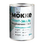 Грунт-эмаль 3-в-1 алкидно-уретановая MOKKE /серый темный / 5 кг ^^
