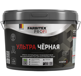 Краска интерьерная (2,5л) BlackDesign FARBITEX PROFI глубокоматовая высокоукрывистая черная