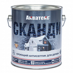 Акватекс СКАНДИ - Кроющий антисептик для древесины  OSB графит 2,5л