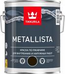 Краска по ржавчине 3 в 1 Tikkurila Metallista темно-серый графит RAL 7024, глянц. 2,3 л