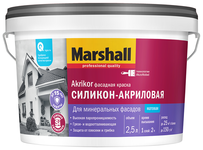 Краска Marshall силикон-акриловая  AKRIKOR  фасадная   9,0 л