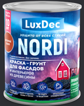 Краска-грунт для фасадов и интерьеров из древесины Nordi LuxDec /Мховые ковры/ 2 л