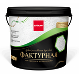 Краска фактурная акриловая /белый/ 16 кг Мокке