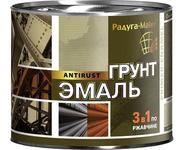 Грунт эмаль Радуга 3 в 1 серая 0,9 кг