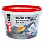 Краска резиновая /красный RAL 3011/  3кг DALI