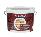 Лак защитно-декорат. "EUROTEX" (Аквалазурь) /дуб/ 9,0 кг Рогнеда ^^